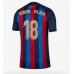 Billige Barcelona Jordi Alba #18 Hjemmetrøye 2022-23 Kortermet